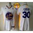 Warriors #30 Stephen Curry White Alternate The Finals Patch Stitched Revolution 30 NBA Jersey