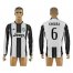 Juventus #6 Khedira Home Long Sleeves Soccer Club Jersey