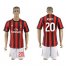 AC Milan #20 Abate Home Soccer Club Jersey