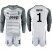 Juventus #1 Buffon Grey Goalkeeper Long Sleeves Soccer Club Jersey