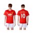 Manchester United #10 Rooney Red Home Soccer Club Jersey