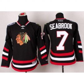 Chicago Blackhawks #7 Brent Seabrook Black 2014 Stadium Series Stitched Youth NHL Jersey