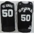 San Antonio Spurs 50 David Robinson The Admiral Black NBA Jerseys