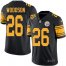 Nike Pittsburgh Steelers #26 Rod Woodson Black Mens Stitched NFL Limited Rush Jersey