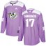 Adidas Nashville Predators #17 Wayne Simmonds Purple Authentic Fights Cancer Stitched NHL Jersey