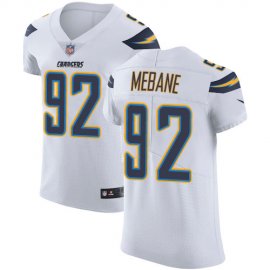 Nike Los Angeles Chargers #92 Brandon Mebane White Mens Stitched NFL Vapor Untouchable Elite Jersey