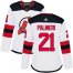 Adidas New Jersey Devils #21 Kyle Palmieri White Road Authentic Womens Stitched NHL Jersey