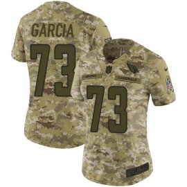 Nike Arizona Cardinals #73 Max Garcia Camo Womens Stitched NFL Limited 2018 Salute To Service Jersey