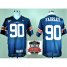 Auburn Tigers 90 Nick Fairley Navy Blue College Football NCAA Jerseys 2014 Vizio BCS National Championship Game Patch