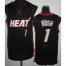 Miami Heat 1 Chris Bosh Black Revolution 30 NBA Jerseys Cheap