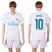 Real Madrid #10 James White Home Soccer Club Jersey