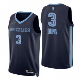 Nike Memphis Grizzlies #3 Kris Dunn Navy Mens 2021-22 NBA 75th Anniversary Diamond Swingman Jersey – Icon Edition Mens