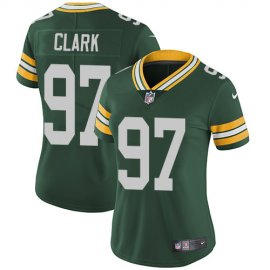 Nike Green Bay Packers #97 Kenny Clark Green Team Color Womens Stitched NFL Vapor Untouchable Limited Jersey