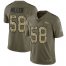 Nike Denver Broncos #58 Von Miller Olive/Camo Mens Stitched NFL Limited 2017 Salute To Service Jersey
