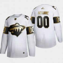 Minnesota Wild Custom Mens Adidas White Golden Edition Limited Stitched NHL Jersey