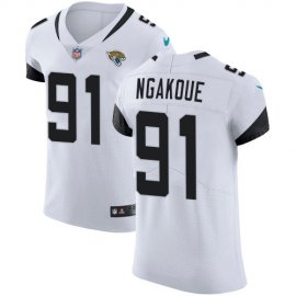 Nike Jacksonville Jaguars #91 Yannick Ngakoue White Mens Stitched NFL Vapor Untouchable Elite Jersey