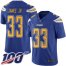 Nike Los Angeles Chargers #33 Derwin James Jr Electric Blue Mens Stitched NFL Limited Rush 100th Season Jersey