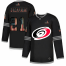 Carolina Hurricanes #21 Nino Niederreiter Adidas Mens Black USA Flag Limited NHL Jersey