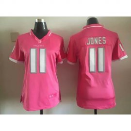 Nike Atlanta Falcons #11 Julio Jones Pink Womens Stitched NFL Elite Bubble Gum Jersey