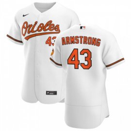 Baltimore Orioles #43 Shawn Armstrong Mens Nike White Home 2020 Authentic Player MLB Jersey