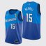 Nike Milwaukee Bucks #15 Sam Merrill Womens 2021 NBA Finals Champions City Edition Jersey Blue Womens