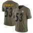 Nike Pittsburgh Steelers #53 Maurkice Pouncey Olive Mens Stitched NFL Limited 2017 Salute to Service Jersey