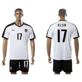 Austria #17 Klein White Away Soccer Country Jersey