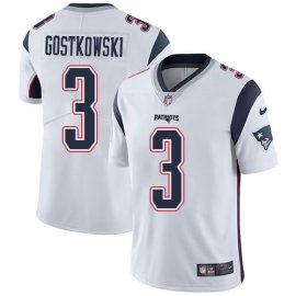 Nike New England Patriots #3 Stephen Gostkowski White Mens Stitched NFL Vapor Untouchable Limited Jersey