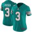 Nike Miami Dolphins #3 Josh Rosen Aqua Green Alternate Womens Stitched NFL Vapor Untouchable Limited Jersey