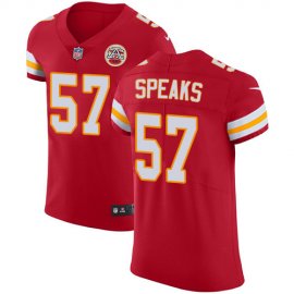 Nike Kansas City Chiefs #57 Breeland Speaks Red Team Color Mens Stitched NFL Vapor Untouchable Elite Jersey