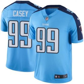 Nike Tennessee Titans #99 Jurrell Casey Light Blue Mens Stitched NFL Limited Rush Jersey