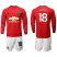 Manchester United #18 Young Red Home Long Sleeves Soccer Club Jersey