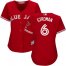 Toronto Blue Jays #6 Marcus Stroman Red Womens Canada Day Stitched MLB Jersey