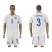 Chile #3 Campos Away Soccer Country Jersey