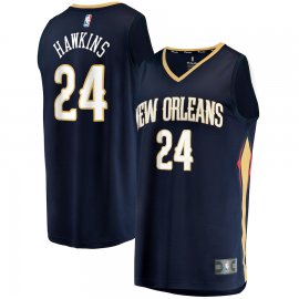 Jordan Hawkins New Orleans Pelicans Fanatics Branded Youth 2023 NBA Draft First Round Pick Fast Break Replica Jersey – Icon Edition – Navy