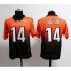 Nike Cincinnati Bengals #14 Andy Dalton Orange/Black Mens Stitched NFL Elite Fadeaway Fashion Jersey