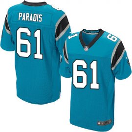 Nike Carolina Panthers #61 Matt Paradis Blue Alternate Mens Stitched NFL Elite Jersey