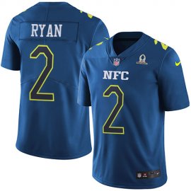 Nike Atlanta Falcons #2 Matt Ryan Navy Mens Stitched NFL Limited NFC 2017 Pro Bowl Jersey