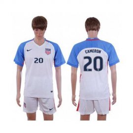USA #20 Cameron Home Soccer Country Jersey