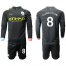 Manchester City #8 Gundogan Away Long Sleeves Soccer Club Jersey