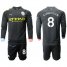 Manchester City #8 Gundogan Away Long Sleeves Soccer Club Jersey