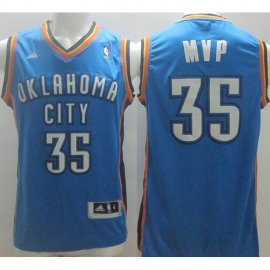 Oklahoma City Thunder 35 Kevin Durant Blue Revolution 30 Swingman NBA Jersey MVP Style Cheap