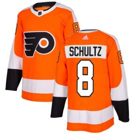 Adidas Philadelphia Flyers #8 Dave Schultz Orange Home Authentic Stitched NHL Jersey