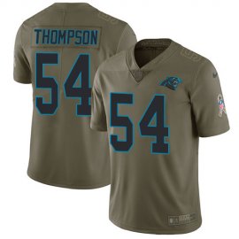 Nike Carolina Panthers #54 Shaq Thompson Olive Mens Stitched NFL Limited 2017 Salute To Service Jersey