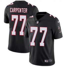 Nike Atlanta Falcons #77 James Carpenter Black Alternate Mens Stitched NFL Vapor Untouchable Limited Jersey