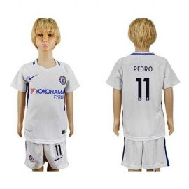 Chelsea #11 Pedro Away Kid Soccer Club Jersey