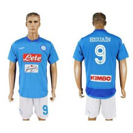 Naples #9 Higuain Blue Home Soccer Club Jersey