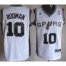 San Antonio Spurs 10 Dennis Rodman White Throwback NBA Jerseys Cheap