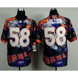 Nike Denver Broncos #58 Von Miller Team Color Mens Stitched NFL Elite Fanatical Jersey