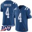Nike Indianapolis Colts #4 Adam Vinatieri Royal Blue Mens Stitched NFL Limited Rush 100th Season Jersey